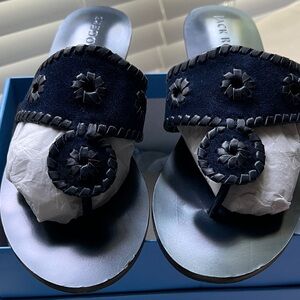 Jack Rogers Navy suede sandal